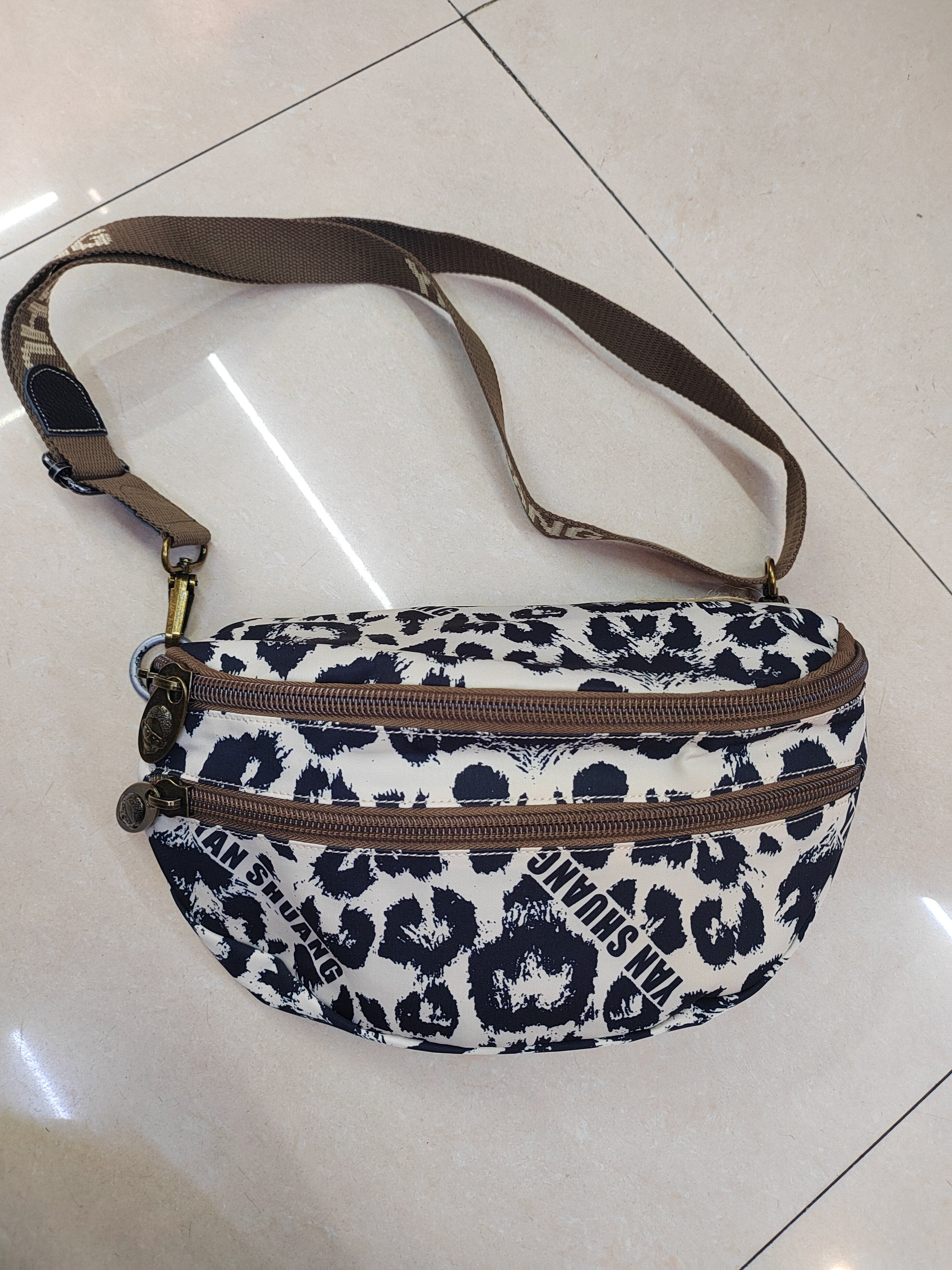 Original Fabric Bag, Chinese Trendy Fashion Casual Crossbody Chest Bag Waist Bag Dumpling Bag Women's Ultra-Light Bag